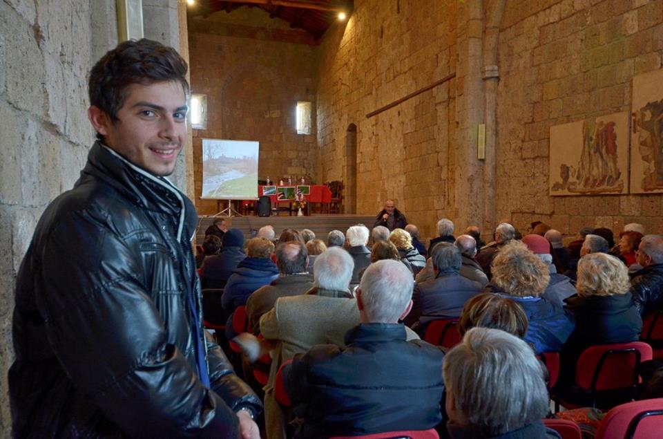 Dentro la ex Chiesa S.Croce a Tuscania (ph Felice Fiorentini)