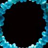 Collana in vetro blu