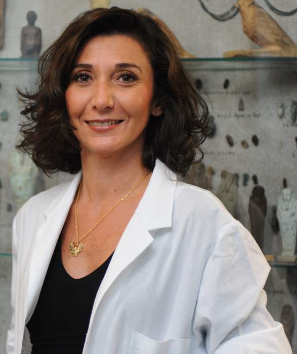 L'egittologa Sabina Malgora, ideatrice e curatrice della mostra.