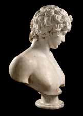 Busto di Antinoo, marmo. Collezione Boncompagni Ludovisi. Roma, Museo Nazionale Romano in Palazzo Altemps