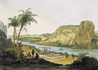 Disegno Belzoni Abu Simbel