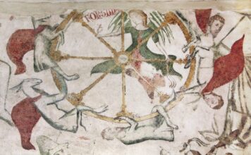 La Ruota della Fortuna. Conferenza al MANU sull’enigmatico affresco di una delle sale