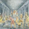 SMALL Inside London’s Temple Of Mithras, Artist Judith Dobie (c) MOLA