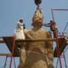 Ultime Fasi Del Lavoro Di Riposizionamento Del Colosso Di Ramesse II A Tanis (ph. MoA)