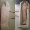 Il Sarcofago In Arenaria Del Periodo Tardo Scoperto Ad Aswan (ph. MoA, Rielaborata Da Tiziana Giuliani)