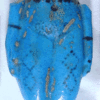 Frammento Di Una Statuetta In Faiece Blu Dove Sono Evidenti Tatuaggi Sull’addome E Sulle Cosce (Ph. © UCL Museums & Collections)