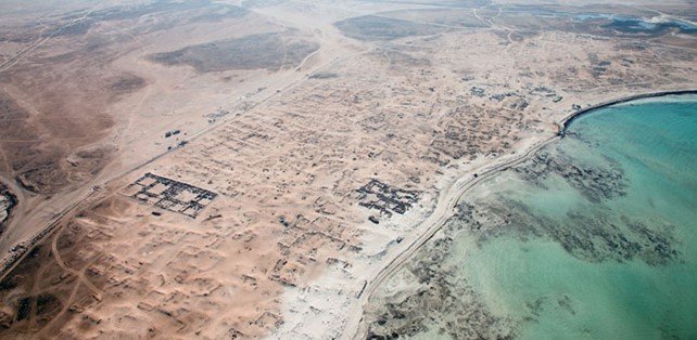 Veduta aerea della città abbandonata di Al-Zubarah, patrimonio UNESCO. Credits to Gulf Times