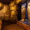 Allestimento della mostra Ramsès et l’or des pharaons