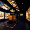 Allestimento della mostra Ramsès et l’or des pharaons