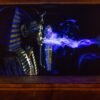 Allestimento della mostra Ramsès et l’or des pharaons