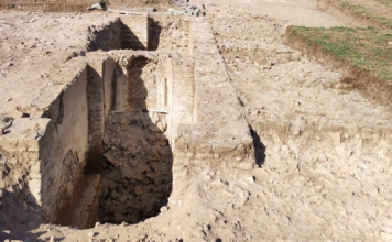 Ostia: portato alla luce ambiente absidato con nicchia in una domus tardoantica