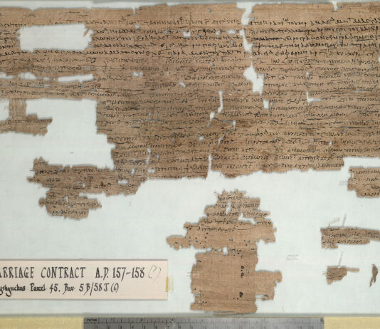 Un matrimonio nell’Egitto romano: il contratto di Ossirinco (157–158 d.C.)