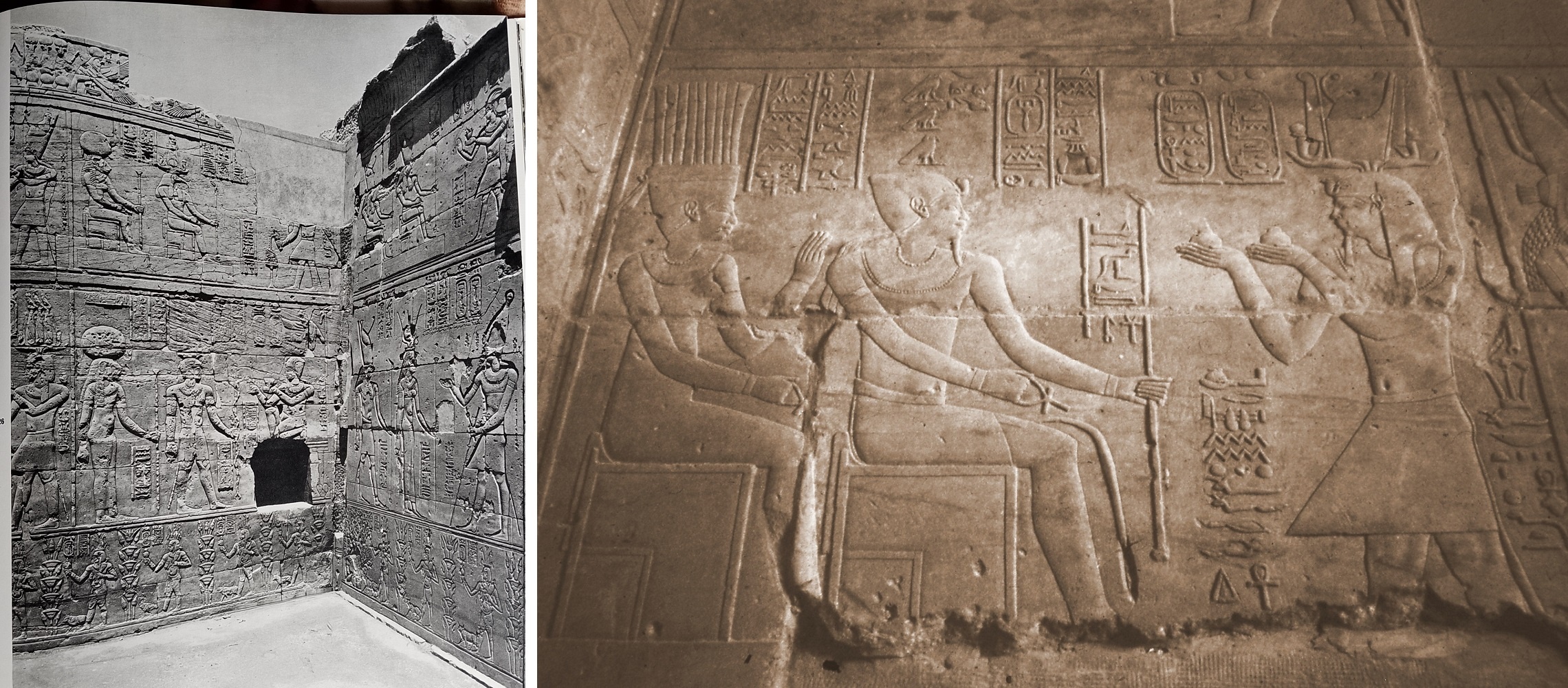 Tolomeo IV riceve dal re Ergamene, suo vassallo, un'offerta di vino. Foto dell'autore